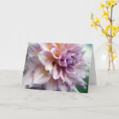 Erhalten Sie Brunnen bald mit Dahlie-Entwurf Karte (Gelbe Blume)