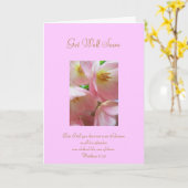 Erhalten Sie Brunnen bald mit Schrifts-Vers Karte (Gelbe Blume)