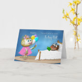 Erhalten Sie Brunnen - Spaß - Karte (Gelbe Blume)