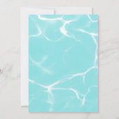 Erhalten Sie coole niedliche Schwimmbadschiff Pira Einladung (Rückseite)