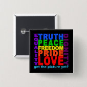 Erhalten Sie das Bild? Knopf Button (Vorne & Hinten)