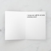 Erhalten Sie die Karte des wohlen Läufers (Innenseite)