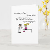 Erhalten Sie die Karte des wohlen Läufers (Gelbe Blume)