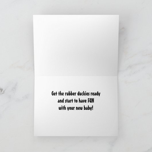 ERHALTEN SIE DIE RUBBER DUCKIES READY-BABY-GLÜCKWU KARTE (Innenseite)