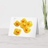 ERHALTEN SIE DIE RUBBER DUCKIES READY-BABY-GLÜCKWU KARTE (Vorderseite)