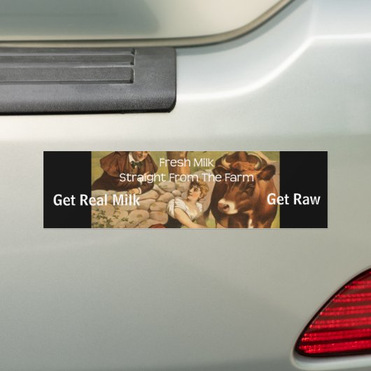 Erhalten Sie echte Milch und erhalten Sie rohen Au Autoaufkleber (Auf Auto)