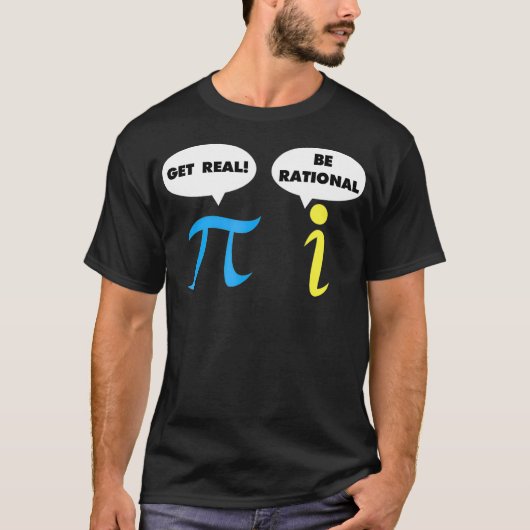 Erhalten Sie echte Rational Pi Funny Mathe Teacher T-Shirt (Vorderseite)