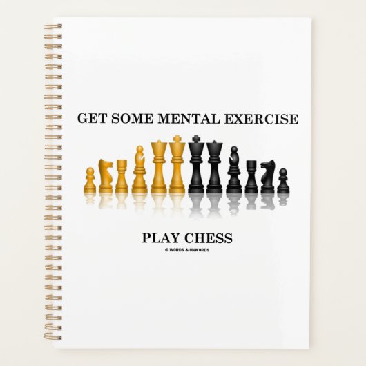 Erhalten Sie ein paar geistige Übungsspiele Schach Planer (Vorderseite)