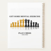 Erhalten Sie ein paar geistige Übungsspiele Schach Planer (Rückseite)