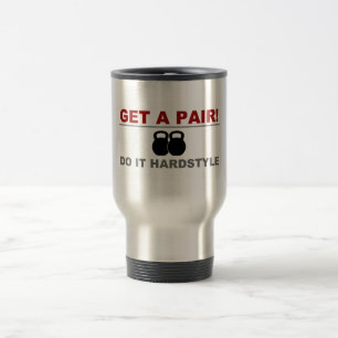 Erhalten Sie ein Paar! Tun Sie es Hardstyle. Reisebecher