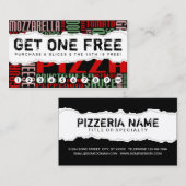 erhalten Sie eine kostenlose PIZZA SLICE Treuekarte (Vorne/Hinten)