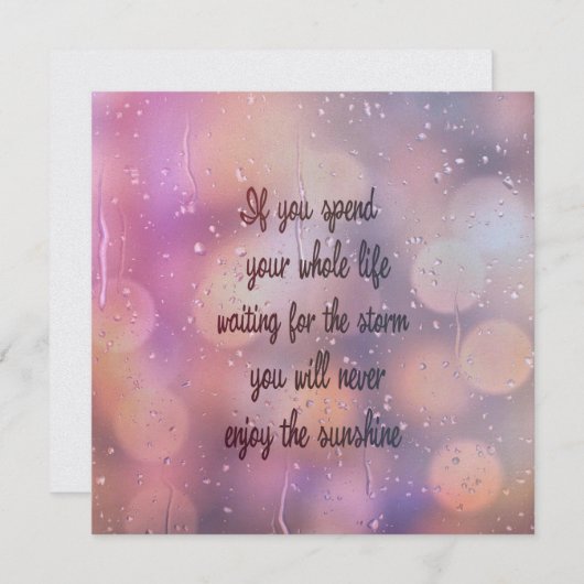 ERHALTEN SIE EINE UMBRELLA 5.25 x 5.25-Karte Einladung (Vorne/Hinten)