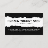 erhalten Sie einen kostenlosen FROZEN YOGURT Treuekarte (Rückseite)