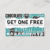 erhalten Sie einen kostenlosen FROZEN YOGURT Treuekarte (Vorderseite)