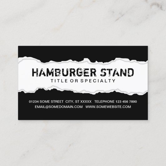 erhalten Sie einen kostenlosen HAMBURGER Treuekarte (Rückseite)