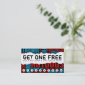 erhalten Sie einen kostenlosen HOT DOG Treuekarte (Stehend Vorderseite)