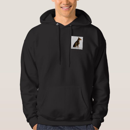 Erhalten Sie einen wirklichen Hund Hoodie (Vorderseite)