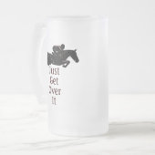 Erhalten Sie einfach über es Pferdepullover Mattglas Bierglas (Vorderseite Links)