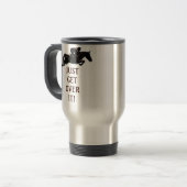 Erhalten Sie einfach über es Pferdespringende Reisebecher (Vorderseite Links)