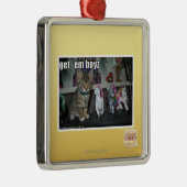Erhalten Sie EM boyz Silbernes Ornament (Rechts)