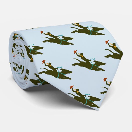 Erhalten Sie entlang kleinem Hündchen Krawatte (Gerollt)