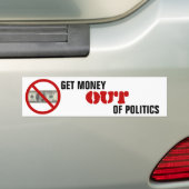 Erhalten Sie Geld aus Politik heraus Autoaufkleber (Auf Auto)