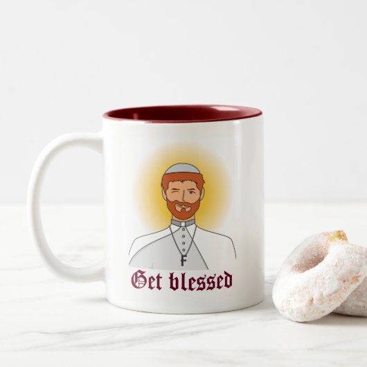 Erhalten Sie gesegnete Tasse (Mit Donut)