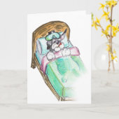 erhalten Sie gut bald: Bett Karte (Gelbe Blume)