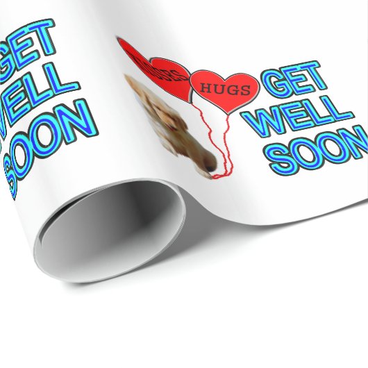 Erhalten Sie gut bald Geschenkpapier (Rolleneckpunkt)