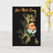 Erhalten Sie gut bald Karte (Gelbe Blume)