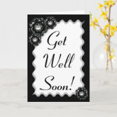 Erhalten Sie gut bald! Karte (Gelbe Blume)