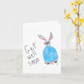 Erhalten Sie gut bald Karte (Gelbe Blume)