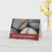 Erhalten Sie gut, Baseball Karte (Gelbe Blume)