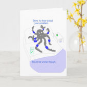 Erhalten Sie gut nach Unfall Karte (Gelbe Blume)