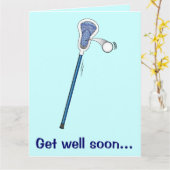 Erhalten Sie gut vom großen Lacrosse-Team Karte (Gelbe Blume)