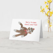 Erhalten Sie gut von einer Fall Karte (Gelbe Blume)