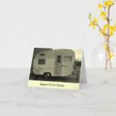 Erhalten Sie Hitched Camper-Verlobungs-Karte Karte (Gelbe Blume)