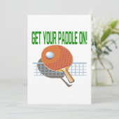 Erhalten Sie Ihr Paddel an Einladung (Stehend Vorderseite)