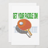 Erhalten Sie Ihr Paddel an Einladung (Vorne/Hinten)