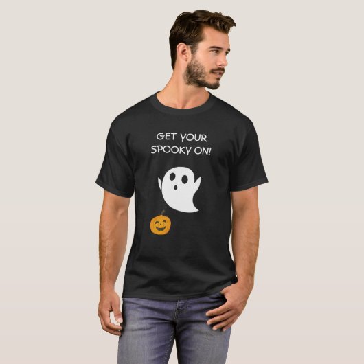 ERHALTEN SIE IHRE REDE AUF GHOST HALLOWEEN T-Shirt (Vorne ganz)