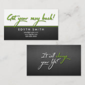 Erhalten Sie Ihre sexy Rückseite - es funktioniert Visitenkarte (Vorne/Hinten)