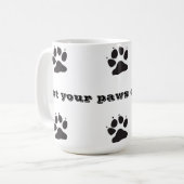 Erhalten Sie Ihre Tatzen weg von meiner Schale Kaffeetasse (Vorderseite Links)
