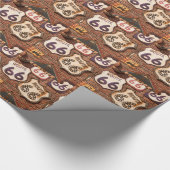 Erhalten Sie Ihre Tritte auf Weg 66 Geschenkpapier (Ecke)