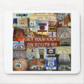 Erhalten Sie Ihre Tritte auf Weg 66 Mousepad (Vorne)