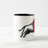 Erhalten Sie Ihrem EDDIE die BISON-Kaffee-Tasse Zweifarbige Tasse (Mittel)