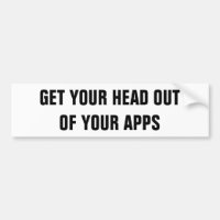 Erhalten Sie Ihren Kopf aus Ihrem Apps heraus