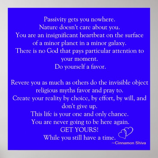 ERHALTEN SIE IHREN POSTER (Vorne)