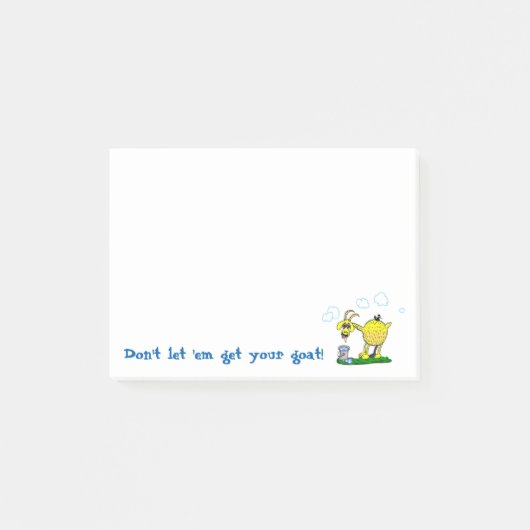 Erhalten Sie Ihrer Ziege klebrige Anmerkungen Post-it Klebezettel (Vorderseite)
