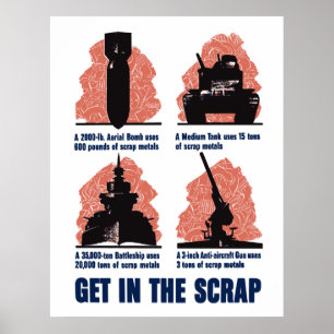 Erhalten Sie im Schrott Poster