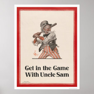 Erhalten Sie im Spiel mit Uncle Sam Poster